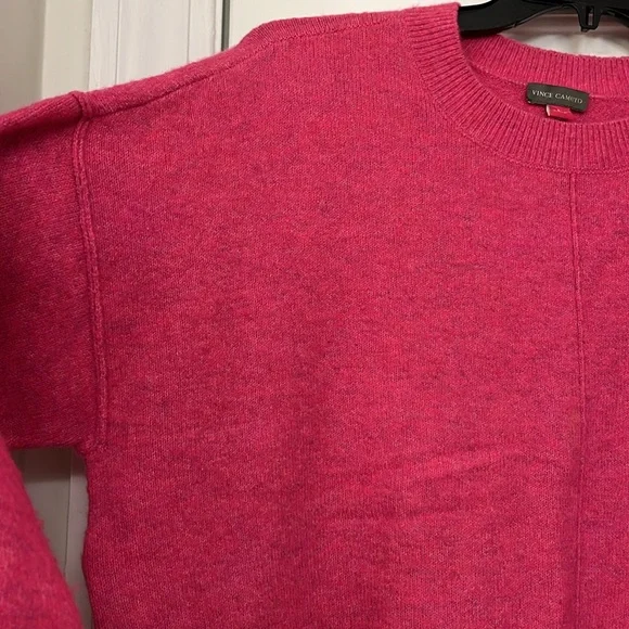 Vince Camuto Oversized Sweater Drop Shoulder Pink Comfy Sweater Women’s Size L - Picture 5 of 14